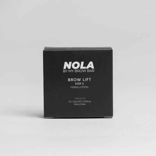 Brow lift Step 2 - Fixing lotion