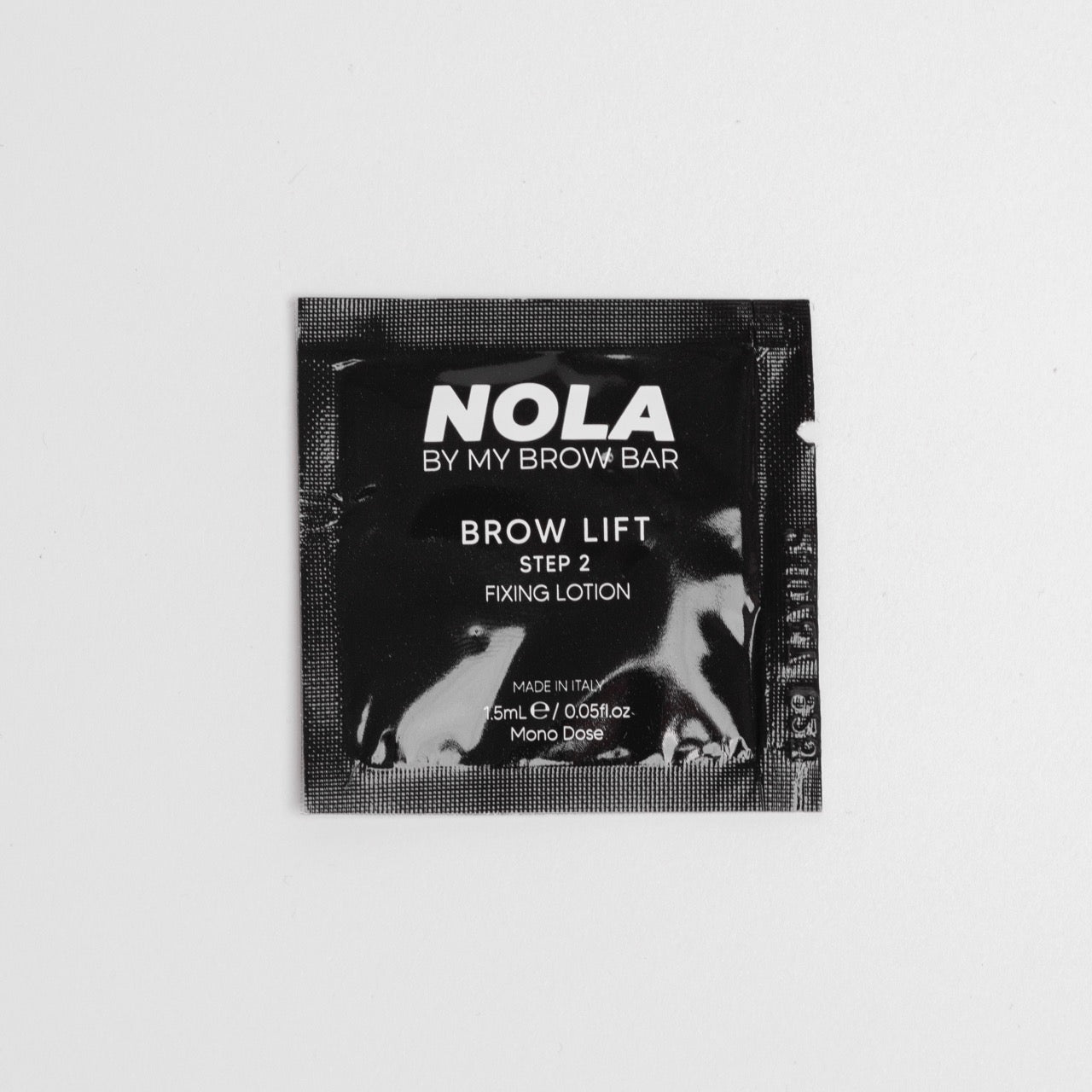 Brow lift Step 2 - Fixing lotion